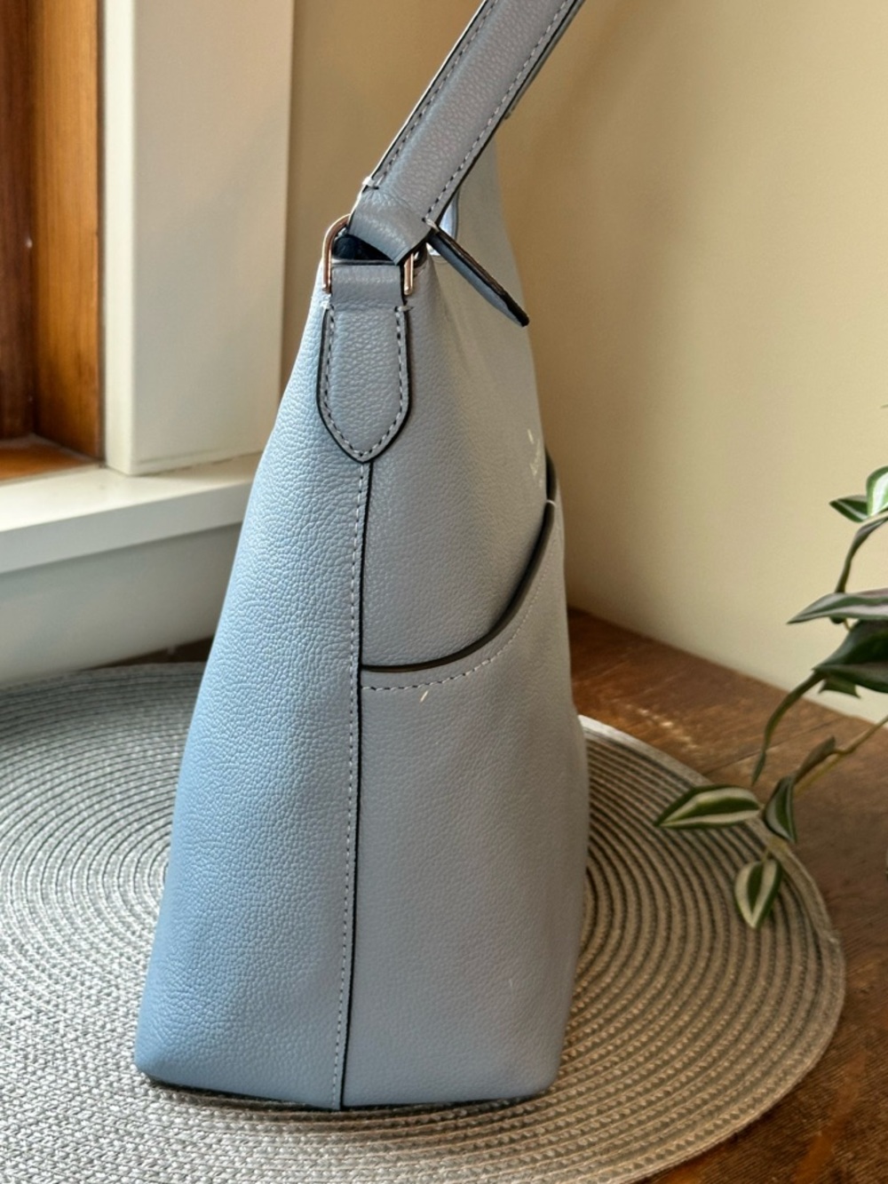 kate spade Smooth Blue Leather Shoulder Bag - Picture 4 of 11